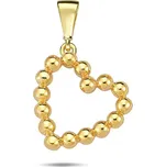 Lillian Vassago Zlatý přívěsek srdce LLV98-GP075Y