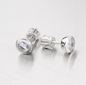 Náušnice Dámské náušnice bílé zlato 585 zirkon GZ2294B