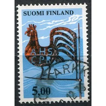 Poštovní známka Posti Finland (1977) MiNr. 798 - O - Finsko - Lidové umění Razítkovaná poštovní známka (1)