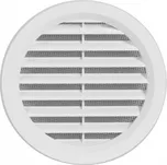 Kruhová větrací mřížka se síťovinou - BÍLÁ 110 mm - VM 110 H