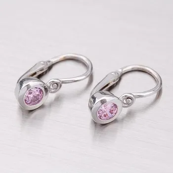 Náušnice Dětské náušničky bílé zlato 585 zirkon 52DN-1537BR