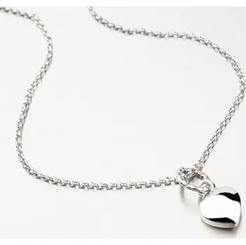 Náhrdelník Dámský náhrdelník stříbro 925 srdcem N1702384-1264-SLX délka 50 cm