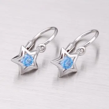 Náušnice Dětské náušničky bílé zlato 585 zirkon 52DN-1942BM