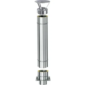 Komín Komínový nástavec bez odvětrání kruh.zásun 150mm/2m