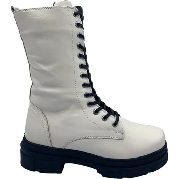 Dámské kozačky Dámská kožená zimní obuv Looke L0960 Elegantina béžová Velikost: 38 (EU)