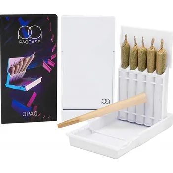 JPAQ Preroll - pouzdro na cigarety, bílá | box 10ks (Praktické kapesní pouzdro na 5ks balených cigaret v moderním, neotřelém designu, bílé barevné provedení.)