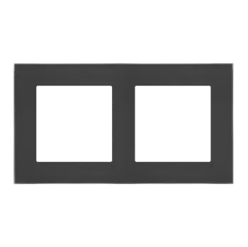 vypínač SIMON TRN2/179 Rámeček 2 násobný, skleněný bílá