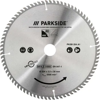 Pilový kotouč PARKSIDE® Pilový kotouč 254 mm pro stolní pilu P KSB 254 A1 wood precision |