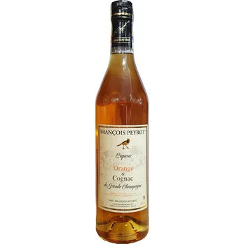 Likér Francois Peyrot Orange au Cognac (Pomerančový likér), 40%, 0,7l (holá lahev)