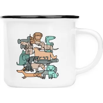 Keramikáček s potiskem Smečka psů