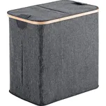 Gedy YOSHI koš na prádlo 53x51x34cm, bambus, šedá