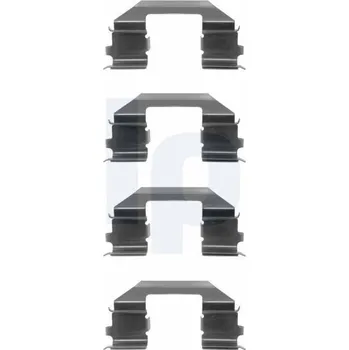 Přislušenství brzdového systému Sada příslušenství, obložení kotoučové brzdy DELPHI LX0255