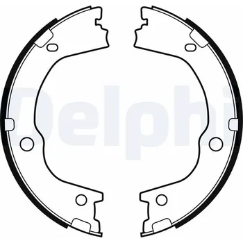 Brzdová čelist Sada brzdových čelistí, parkovací brzda DELPHI LS2159