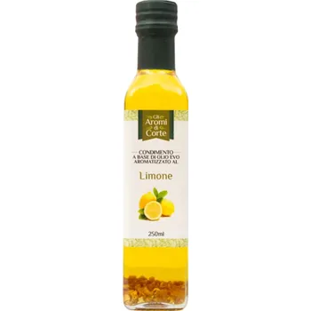 Rostlinný olej Ochucený extra panenský olivový olej citronový 250ml La Corte d'Italia