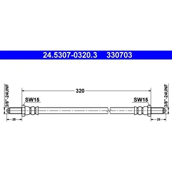 Brzdová hadice Brzdová hadice ATE 24.5307-0320.3