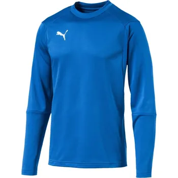 Pánská mikina pánská mikina PUMA - BLUE/WHITE - M (Puma LIGA Training Crew Sweatshirt Mens)