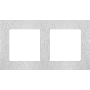 vypínač SIMON TRN2/188 Rámeček 2 násobný, kovový bílá