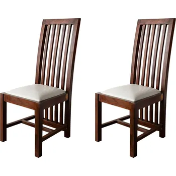 ZENO CAMBRIDGE Čalouněná židle, 2set, akácie