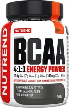 Aminokyselina Nutrend BCAA 4:1:1 Energy Powder 500 g