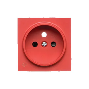 Elektrická zásuvka SIMON TGZ1ZP/AB122 Kryt 1 násobné zásuvky, s uzemněním, se clonkami bílá