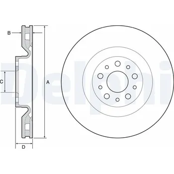 Brzdový kotouč Brzdový kotouč DELPHI BG4556