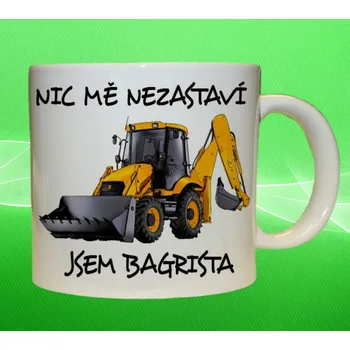 hrnek s bagrem JCB 3CX IV