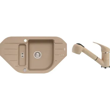 Granitový dřez SET ALVEUS NIAGARA 60/55 + BATERIE AM 20/55