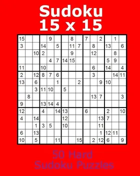 Sudoku Sudoku 15 x 15 50 Hard Sudoku Puzzles – Jacob James [EN] (2017, brožovaná)