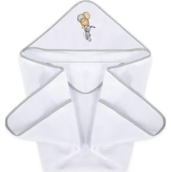 Albero Mio Osuška s kapucí 420 zajíček bílá