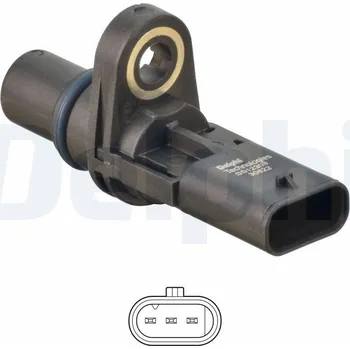 Čidlo automobilu Snímač, poloha vačkového hřídele DELPHI SS12308-12B1