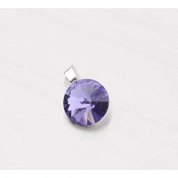 Přívěsek Dámský přívěsek stříbro 925 krystaly fialovým fialové kameny D118TF-JK