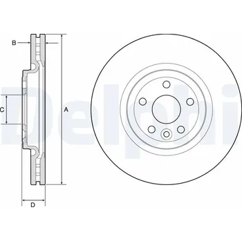 Brzdový kotouč Brzdový kotouč DELPHI BG9177C