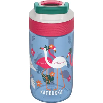 Láhev Láhev na vodu pro děti Lagoon, Blue Flamingo, 400 ml - Kambukka