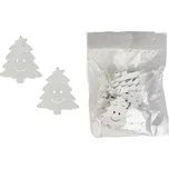 MOREX, s.r.o. Sada vánočních stromků 4,5x5 cm, 20 ks