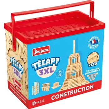 ostatní stavebnice Jeujura Dřevěná stavebnice Técap 3XL 120 dílů