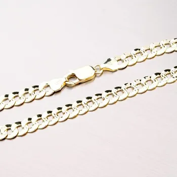 Šperk Řetízek žluté zlato 585 řetěz Pancer s gravírováním 45-1220 délka 50 cm