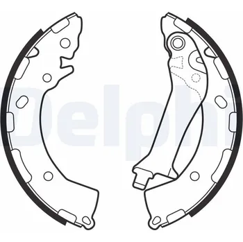 Brzdová čelist Sada brzdových čelistí DELPHI LS2150