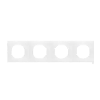 Elektrická zásuvka SIMON TU4 Těsnění IP44 pro rámeček 4 násobný (Nature, Duo, Line) bílá