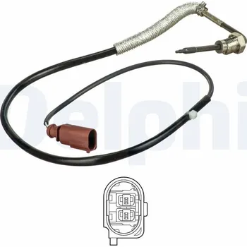 Čidlo automobilu Čidlo, teplota výfukových plynů DELPHI TS30152