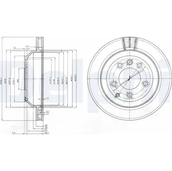 Brzdový kotouč Brzdový kotouč DELPHI BG3775C