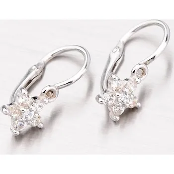 Náušnice Dětské náušničky bílé zlato 585 zirkon 52DN-2118BBB