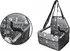 Taška pro psa a kočku Sixtol Car Basket Jerry 43 x 35 x 25 cm šedý