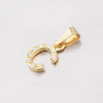 Přívěsek Přívěsek žluté zlato 585 zirkon - písmeno C 13-152-C