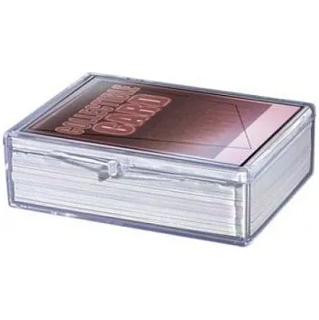 Příslušenství ke karetním hrám Krabička na karty pro 50 ks - průhledná, vyklápěcí (Ultra Pro)