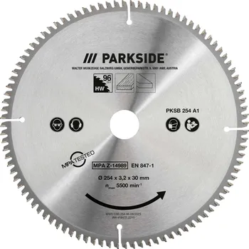 Pilový kotouč PARKSIDE® Pilový kotouč 254 mm pro stolní pilu P KSB 254 A1 Multi Exterior |