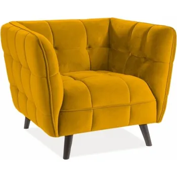 Křeslo Křeslo CASTELLO 1 Velvet, curry Bluvel 68/wenge