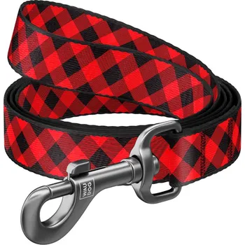 Vodítko pro psa WAU DOG Nylonové vodítko kárované 122cm Velikost: L