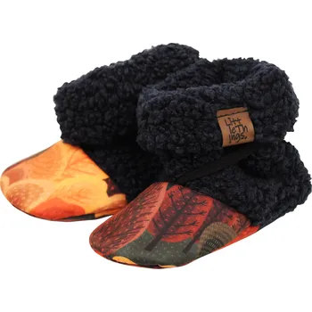 Capáčky softshellové bačkorky "podzimní les"