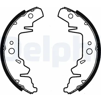 Brzdová čelist Sada brzdových čelistí DELPHI LS1814
