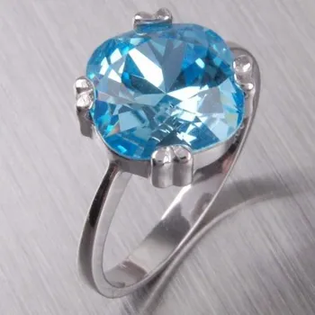 Prsten Dámský prsten stříbro 925 zirkon krystalem 6T1225M velikost 53